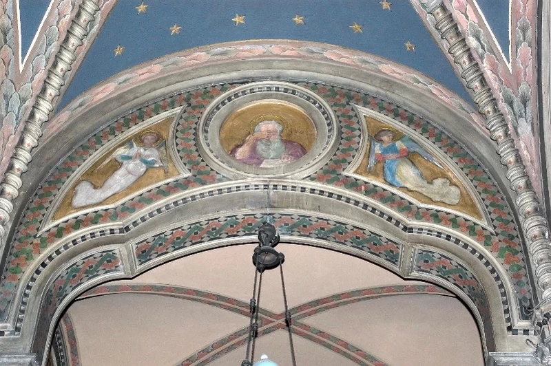 129-Modesto Faustini-Decorazione pittorica dell'archivolto 12-12 - Santuario Santa Maria delle Grazie, Brescia 